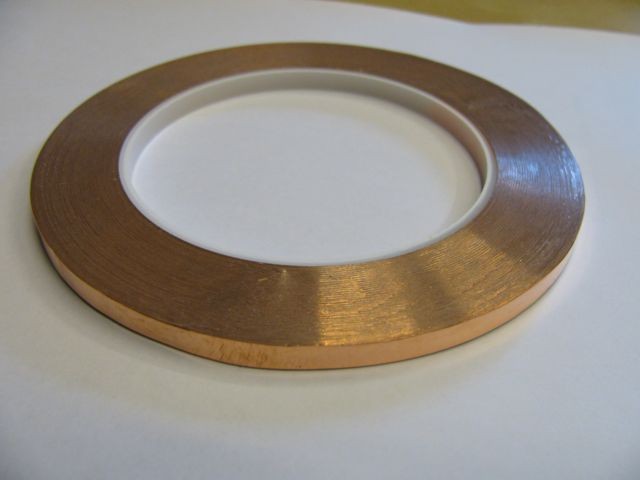 Nastro di rame adesivo generico 5,6 mm (rame-nero) per tiffany