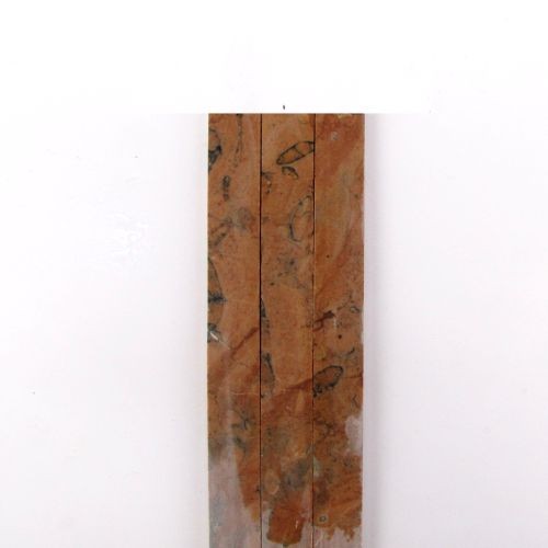 Listelli in pietra per mosaico 2x1 lungh.30 cm circa Rosso Alicante  