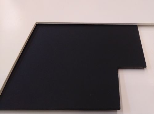 Pannello poliplat 70x100 spessore 5 mm. nero