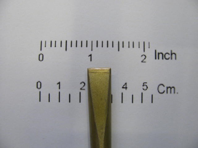 Scalpello widia a mano per marmi e graniti da mm. 10