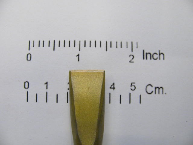 Scalpello widia a mano per marmi e graniti da mm. 12