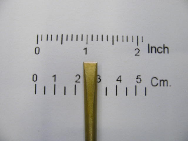 Scalpello widia a mano per marmi e graniti da mm. 06