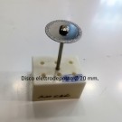 Mini disco diamantato gambo 2,35 mm. Ø 20x0,6 mm.